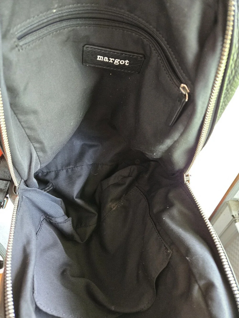 Margot Deep Forrest Green Leather Backpack EUC